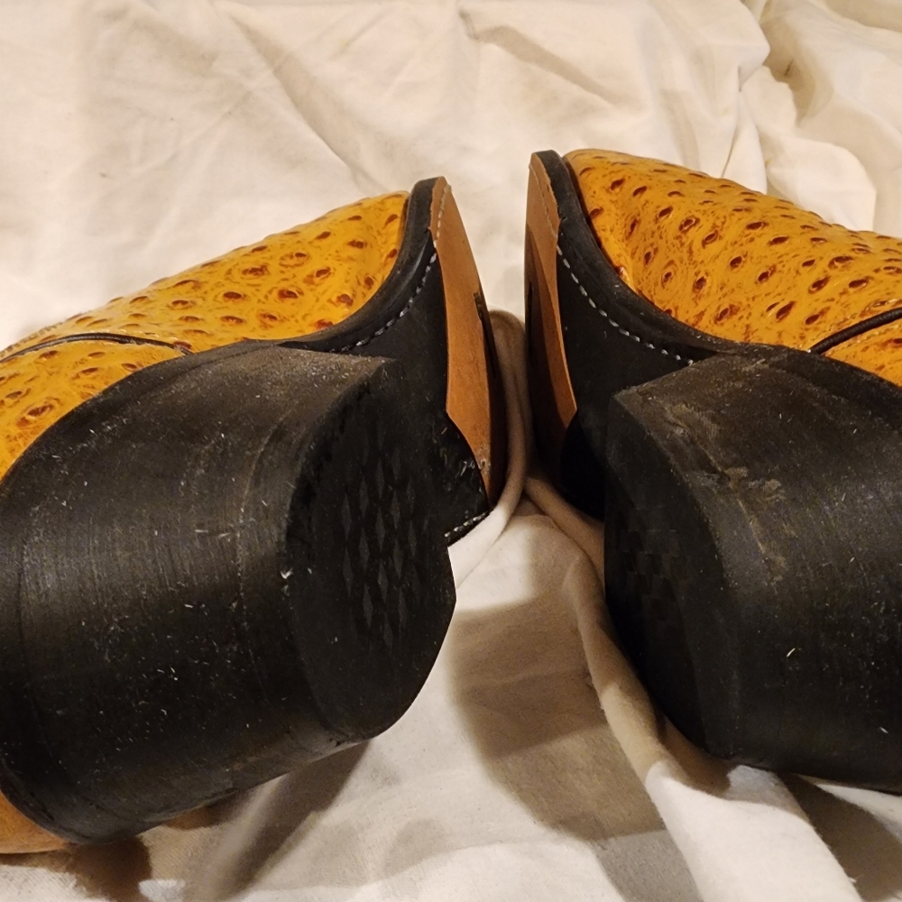 LAREDO OSTRICH Mens Size 13 EW Boots preowned worn once - Picture 7 of 7